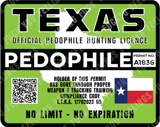 TX Permit Sticker