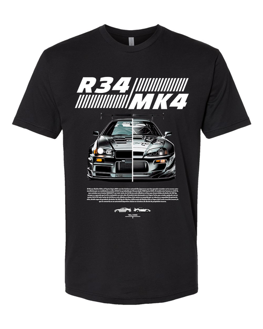 R34 vs. MK4 T-Shirt