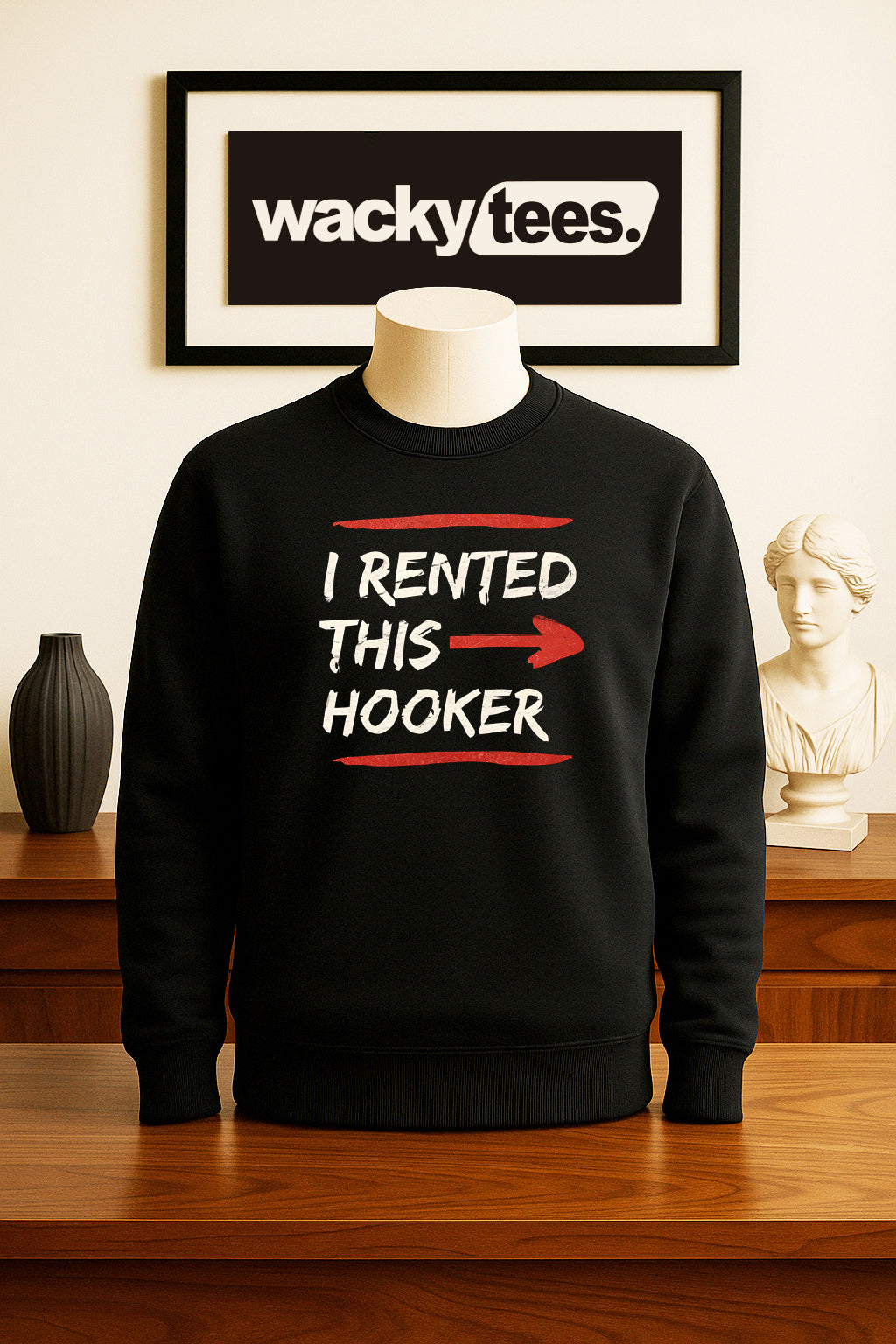 I Rented This Hooker Funny Adult Humor Graphic Tee Shirt
