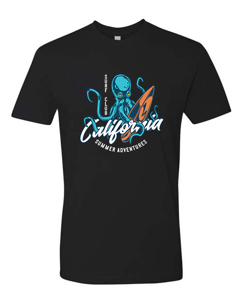 Surfing Octopus T-Shirt