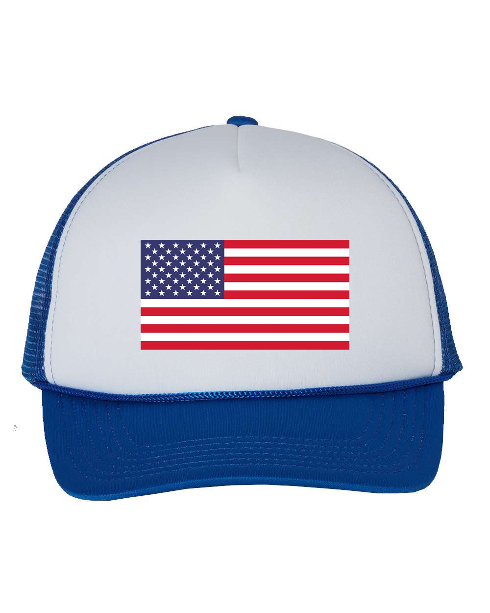 US Flag Foam Trucker Snapback Hat